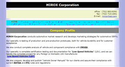 Desktop Screenshot of mirox.us